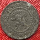 Belgium 1916 Zinc 10 Centimes  German Occupation  Wwi Era  Km  81