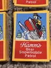 New- Lot Of 297 Pc Woven Hamm s Beer Snowmobile Patches