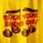 1986  hanna Barbera  Orig  Home Video  rock Your Socks Off  Vhs Promo Tee Shirt 