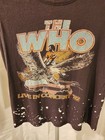 The Who Live In Concert 1982 Womens Gray Tee Size Small 
