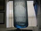 1870 s  flourescent Cornflower Blue  G  Ebberwein Mineral Water savannah  Geo 