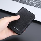 Mens Wallet Front Pocket Slim Wallet Leather Bifold Id Credit Card Holder Purse