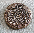 Large Vintage Antique Metal Twinkle Button Fancy