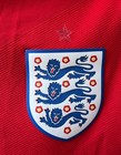 England Away 2016 - 2017  2 Match Worn Football Shirt Soccer Jersey Nike Sz L