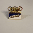 Vintage Federal Express Worldwide Sponsor Olympics Lapel Hat Pin X11