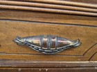 Antique 1920s 30s Vintage Art Deco Metal Handles Drawer Pulls Lot Set Of 4