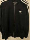 Adidas Originals Men s Xl Black white Full-zip Track Jacket 3-stripes