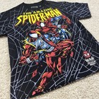 Ultra Rare Vintage Marvel Spiderman Vs  Scarlet Spider Aop Shirt - Men s Xl