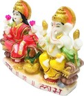 Laxmi Lakshmi Ganesha Statue Idol Murti For Home Temple Sculpture Ganpati Ji    
