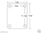 Custom Engraved Etched Chrome Plated Guitar Neck Plate Personalized Fit Fender