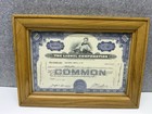 Vintage Lionel Corporation Stock Certificate 1962 Framed Train Decor