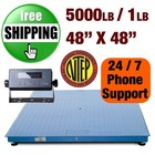 New Prime Scale Series 4x4 Floor Scale 5000x1lb 48 x48  Pallet Scale