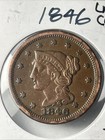 1846-1847 Large Cents In Xf Condition 2 Coins  Xx594