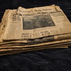Wwii Newspaper Lot Ve Day May 7 8 9 1945 Germany Surrenders Victory Europe   
