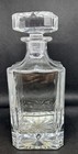 Heavy Crystal Whiskey Decanter Glass Liquor Bottle Monogram Dfg Reserve 1982