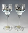 Yankee Candle Christmas Crackle Church Votive Candle Holder Set Of 2