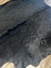 Genuine Solid Black Cowhide Rug Natural Hair 8x8 Cowhides Cow Hide Skin