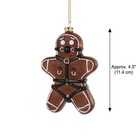 Naughty Gingerbread Man Ornament 4 5  Glass Funny Bondage Cookie Christmas Tree