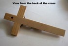 Vintage Religious Metal Casket Crucifix Cross Coffin Burial Adornment Jesus Inri