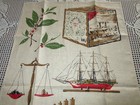 Vintage Linen Kitchen Tea Towel Teapot Cup Canisters Leaves   More 