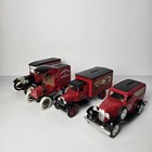 4 Ertl vintage Trucks coin Bank Budweiser anheuser ford chevrolet