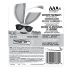 Energizer Max Aaa Alkaline Batteries 4 Count Long-lasting Power Sealed Pack