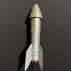 Vintage 1950s Astro Mfg  Berzak Creations Rocket Model Coin Bank - Missing Parts