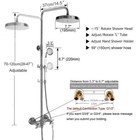 Antique Brass Bathroom 8  Round Rain Shower Head Faucet Set Mixer Tap Frs822