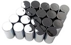 33mm Chrome Abs Plastic Cylindrical Screw On Lug Nut Covers Caps For Semi 20
