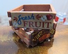Dollhouse Miniature Set Of Two Fruit And Vegetable  Crates 1 12
