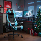 Big   Tall 500lbs High Back Office Gaming Chair Ergonomic Design Pu Leather Foot