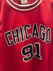 Dennis Rodman Autographed Bulls Jersey   3 Memorabilia Photo s