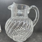 Beautiful Vintage Fostoria Glass Colony Ball Shaped Pitcher With Ice Lip