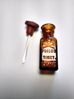 Vintage Amber Glass Poison Bottle Tincture Iodine Skull Crossbones K1 Apothecary