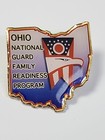 Ohio National Guard Family Readiness Program Lapel Pin Map Shape