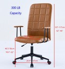 Simplicity High Back Executive Computer Leather Office Chair 360   Swivel H Ajust