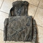 Vtg 80s Mossy Oak Treestand Mens Large Turkey Hunting Vest W  Cushion Usa