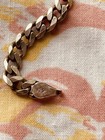 Vintage 1970s Italian Sterling Silver Bracelet Made In Italy 925 7 Inches Long