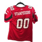 Reebok Cfl Calgary Stampeders Football Jersey Shirt 00 Mens Size S Red V Neck