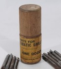 Vintage Yankee North Bros  Push Drill Points In Original Wood Tube 11 64 9 Bits