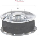 Singer Class 66 Prewound Plastic Bobbins  Transparent     12-pack  