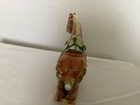 Vtg Chinese Tang Dynasty Style Ceramic War Horse Figurine Sancai Glazed Euc