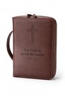 Kredos Vintage Bible Cover For Men   Women - Crazy Horse Style Pu Leather  