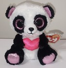Ty Beanie Boos        Cutie Pie Panda Bear  6 Inch  New Mwmts Stuffed Animal Toy