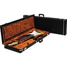 Fender Strat tele Hardshell Case Black Orange Plush Interior