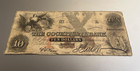 1857  10 Cochituate Bank Boston Mass Red Ten Obsolete Note