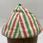Gorgeous Vintage Mid Century Vibrant Kippah  Israel  Pointy Tembel Style