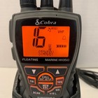 Cobra Marine Hh350 Floating Handheld Vhf Lcd Radio Gray Orange W  Charging Base