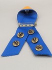 Vtg Cub Scouts Bsa Lapel Pins On Ribbon Tiger Cub Bobcat Wolf Bear I m A Friend