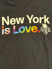 Wnba Ny Liberty Fanatics Gay Pride Womens T Shirt Medium New York  Is Love Black